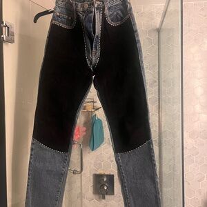 Jeans with Chaps Design
